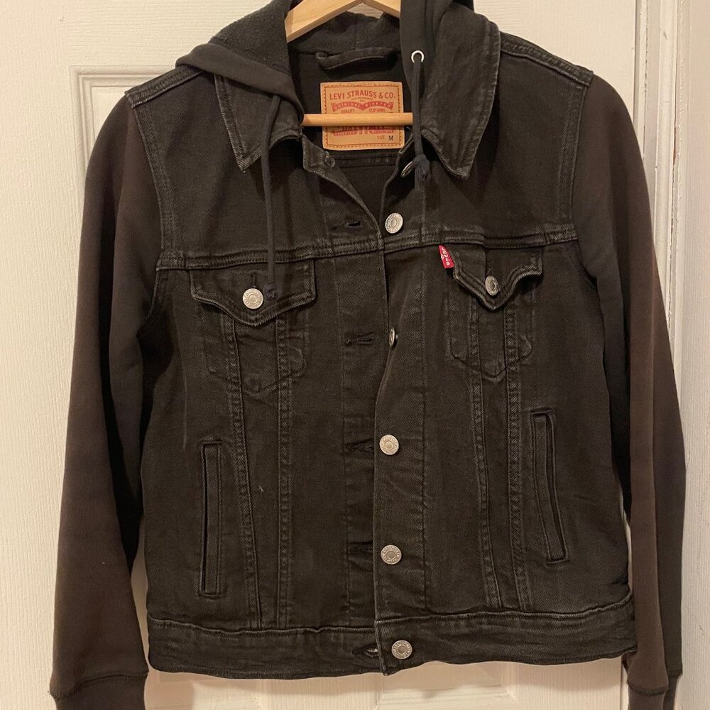 Black Levi's Hybrid Original Trucker Jacket M